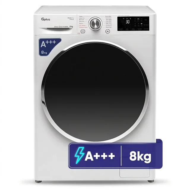 ماشین لباسشویی ۸ کیلوگرمی جی‌پلاس مدل GWM-R808W سفید
